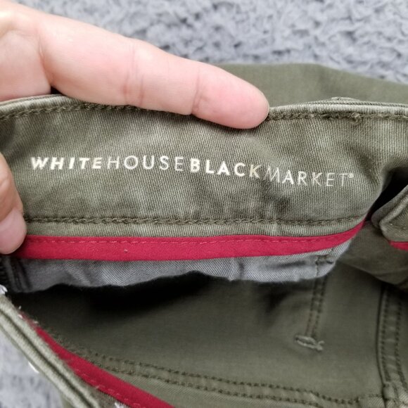 White House Black Market Jeans Womens 4 Olive Green The Sculpt Skinny Ankle - Picture 13 of 16
